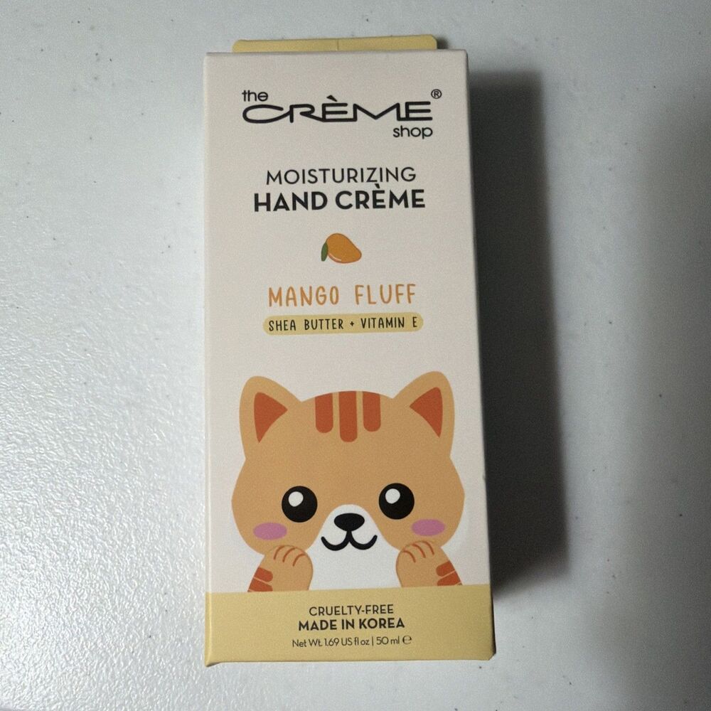 THE CREME SHOP HELLO KITTY MANGO FLUFF MOISTURIZING HAND CREAM 1.69 OZ